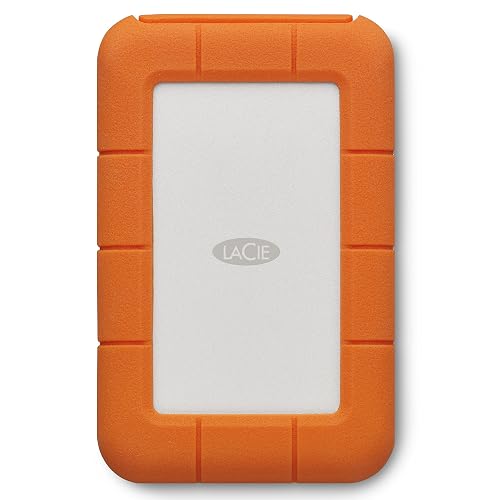 LaCie Rugged USB-C 4000GB Naranja, Plata - Disco duro externo (4000 GB, USB Tipo C, 3.0 (3.1 Gen 1), 5400 RPM, 5 Mbit/s, Naranja, Plata)
