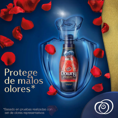Downy Suavizante De Telas Concentrado Perfume Passion 2, 6 L, color, 2.6 ml, pack of/paquete de + Suavizante de Telas Romance Perfume Sofisticado y Duradero 2.6 L