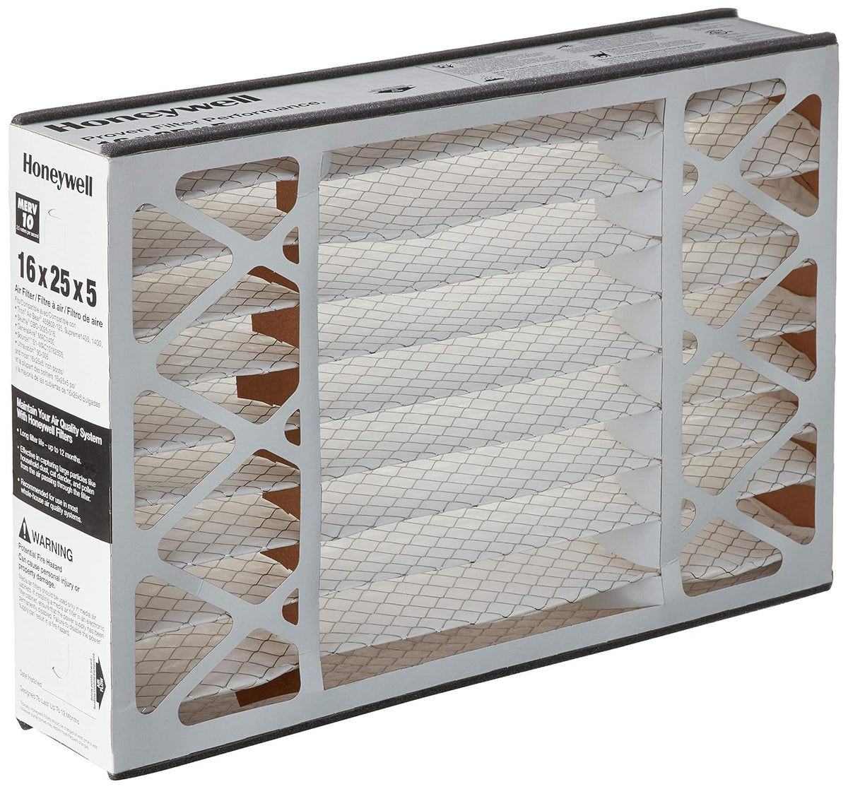 MicroDefense by Honeywell CF508A1625/E Filter, 5 Inch, 16x25, MERV 10, 16x25x5