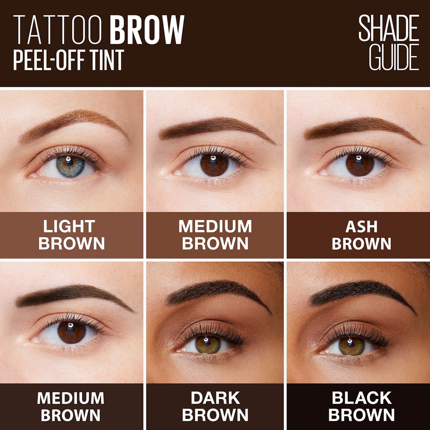 Maybelline Tinta para cejas que dura hasta 3 días, Tattoo Brow 3 Day, Tono Warm Brown, 4,6g