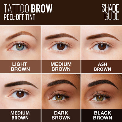 Maybelline Tinta para cejas que dura hasta 3 días, Tattoo Brow 3 Day, Tono Warm Brown, 4,6g