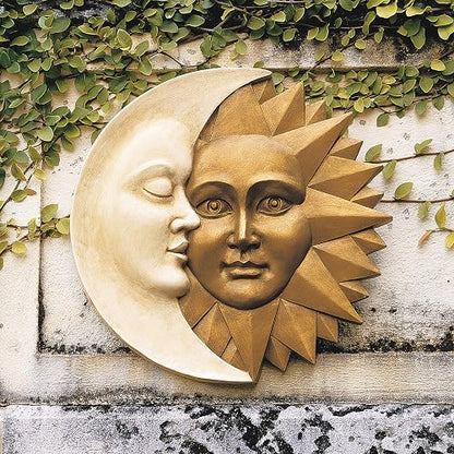 Design Toscano Celestial Harmony: Escultura de pared Greenman