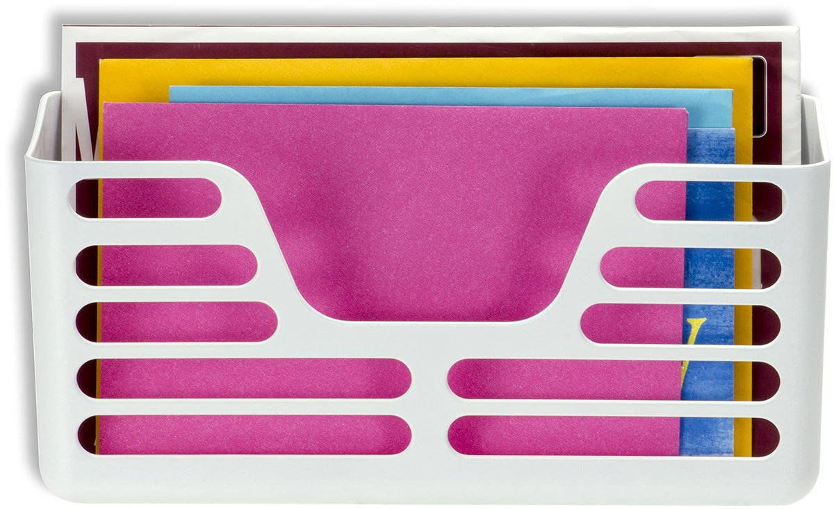 Officemate Magnet Plus Magnético, bolsillo utilitario, blanco (92541) 3 x 10.25 x 5.25 pulgadas - 3 x 10.25 x 5.25 Inches - Organizador de 26 cm