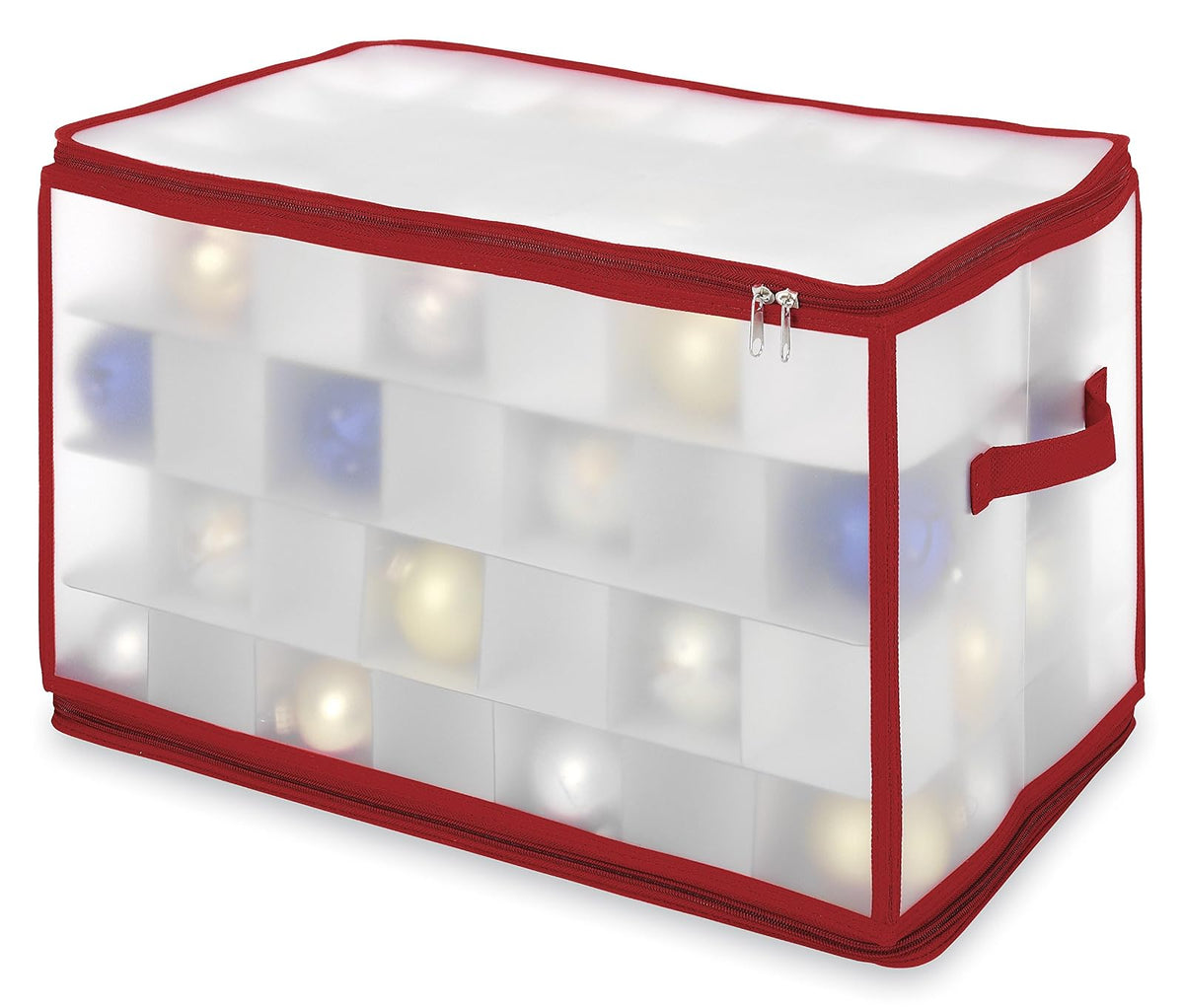 Whitmor Cajonera con Cremallera y 112 Compartimentos para Adornos navideños