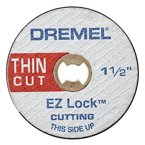 Dremel EZ409 Disco de Corte Delgado 1-1/2 Pulgadas Ez Lock, 5 Piezas