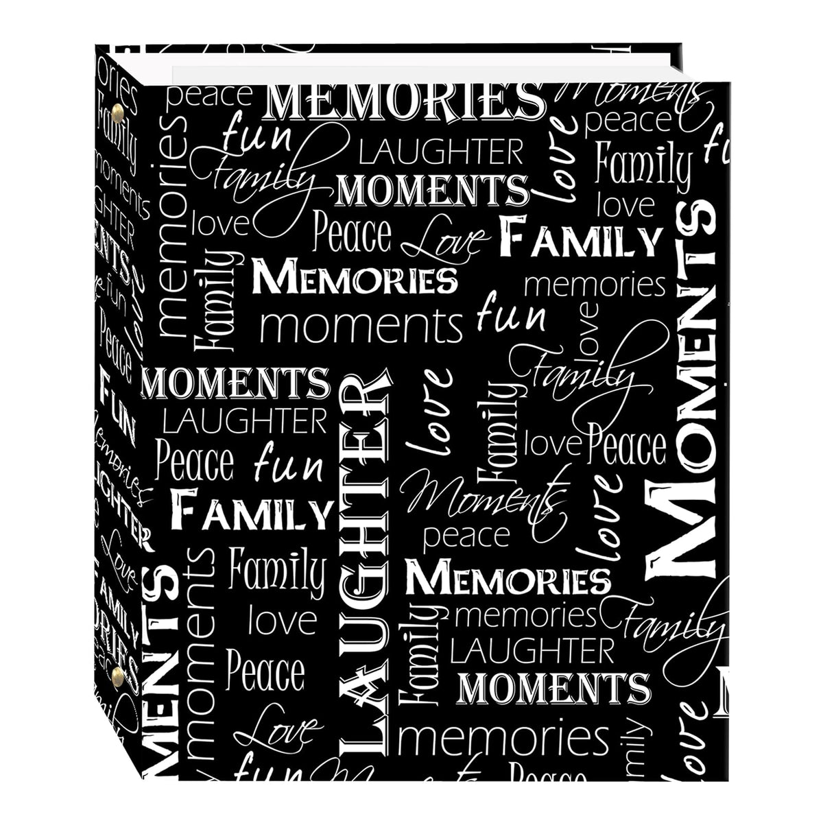 Pioneer Photo Albums Álbum de Fotos Magnético LM-100/HG, 50 Hojas - Black & White Words - Álbumes de fotos