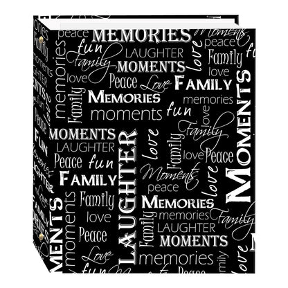 Pioneer Photo Albums Álbum de Fotos Magnético LM-100/HG, 50 Hojas - Black & White Words - Álbumes de fotos