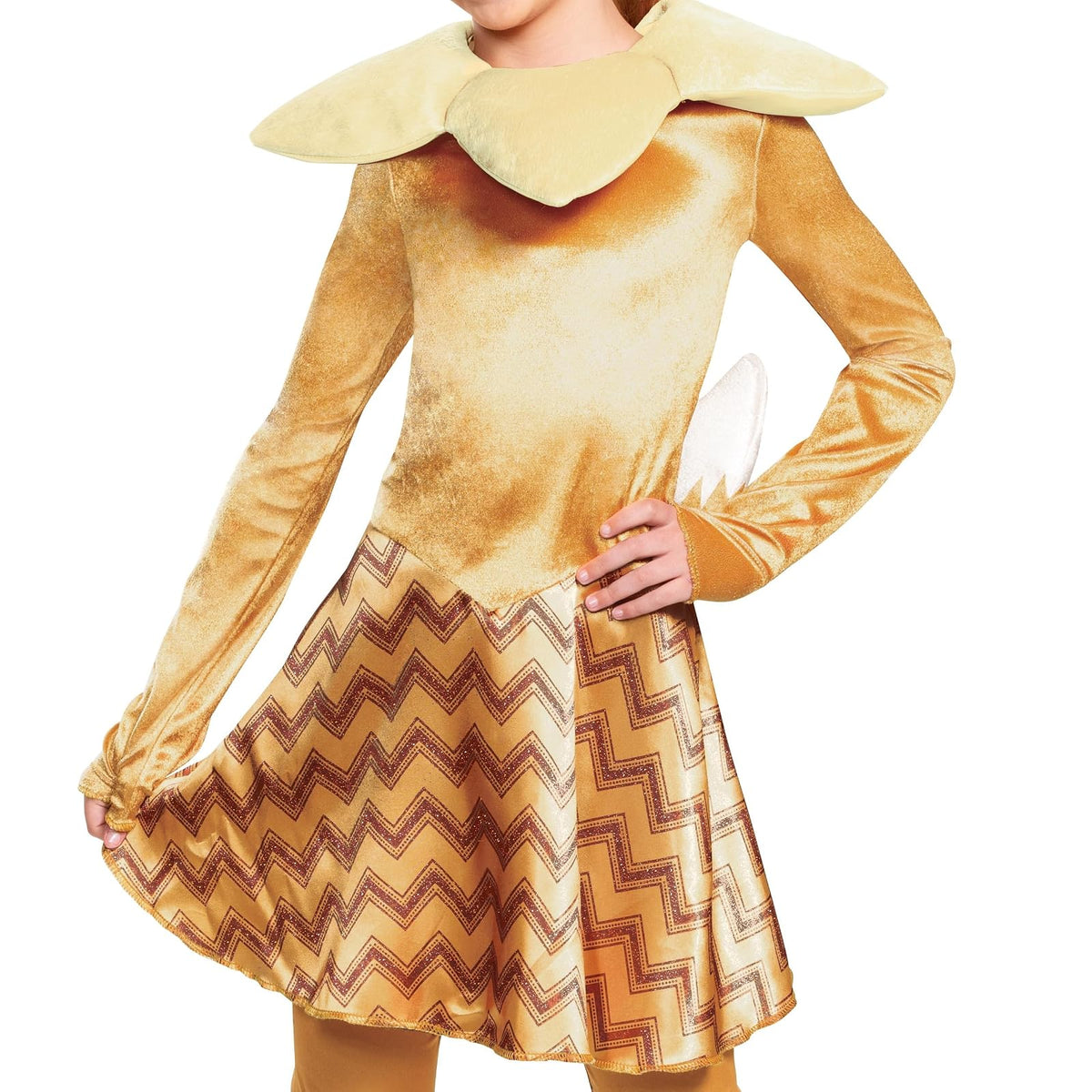 Disfraz de Pokemon Eevee para niños, Traje de Personajes de Lujo para niñas, Talla L (10-12)