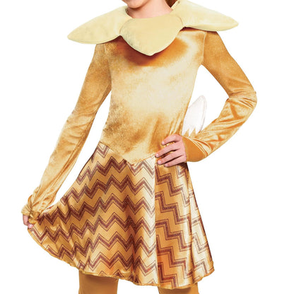 Disfraz de Pokemon Eevee para niños, Traje de Personajes de Lujo para niñas, Talla L (10-12)