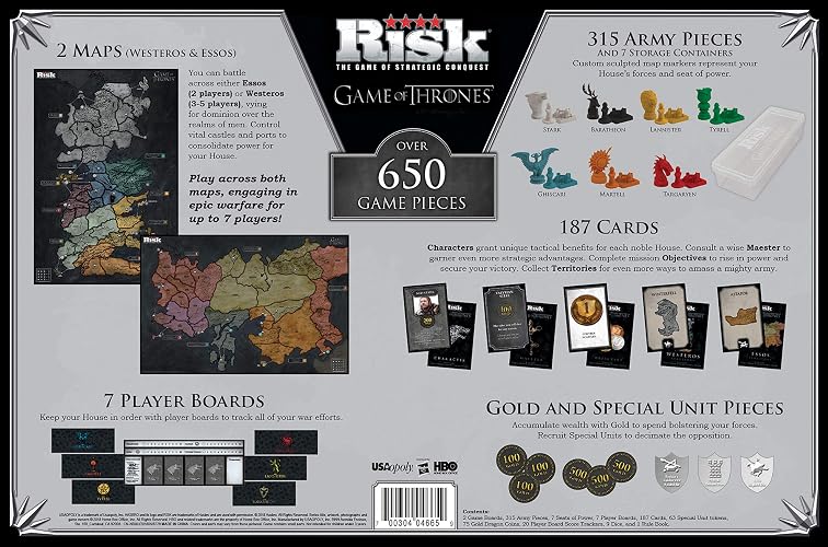 USAopoly Juego de mesa Risk: Game of Thrones