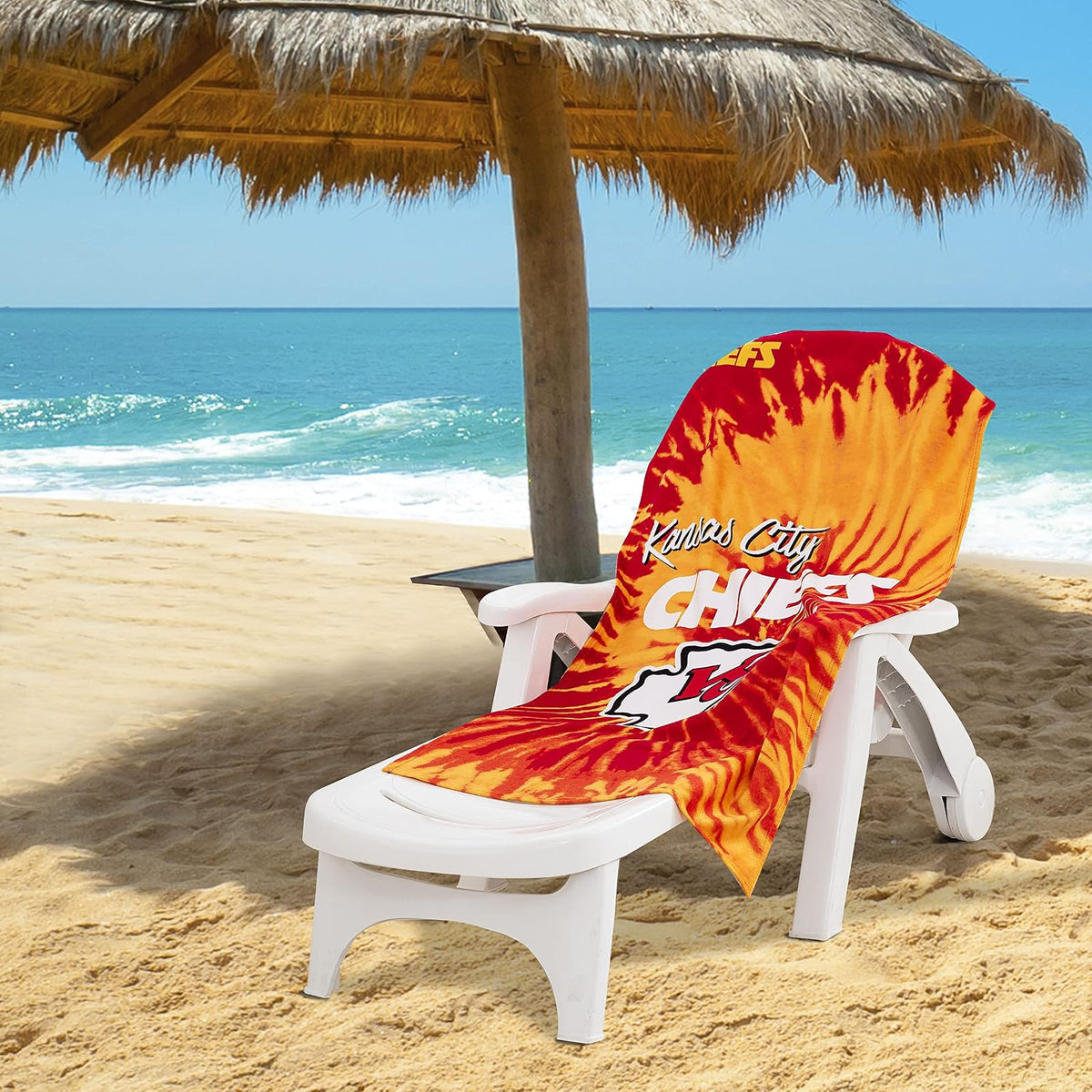 Northwest NFL Kansas City Chiefs - Toalla de Playa Unisex para Adultos, 30 x 60 Pulgadas, psicodélico