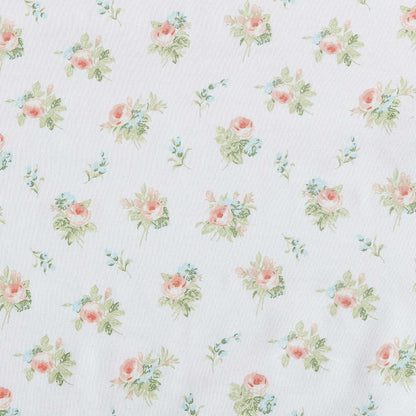Laura Ashley - Juego de Funda de Almohada estándar, Ropa de Cama de algodón percal Transpirable, decoración Floral para el hogar (Roseford Orange, 2 Piezas)