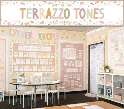 Teacher Created Resources Terrazzo Tones Better Than Paper® - Rollo de tablero de anuncios (TCR77439)