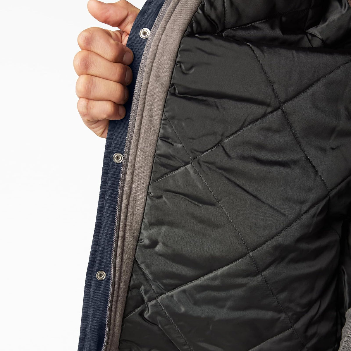 Dickies Chamarra Tipo Camisa de Pato con Capucha de Forro Polar con Hydroshield Ropa de Trabajo para Exteriores para Hombre