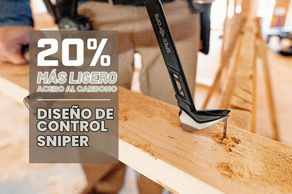 Spec Ops - SPEC-D10CLAW Tools - Extractor de uñas de 10 pulgadas, barra de palanca para gatos, acero de alto carbono, 3% donado a veteranos negro