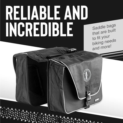 Rambo - Bolsa de Almacenamiento para Accesorios de Bicicleta, sillín, Negro, Una Talla