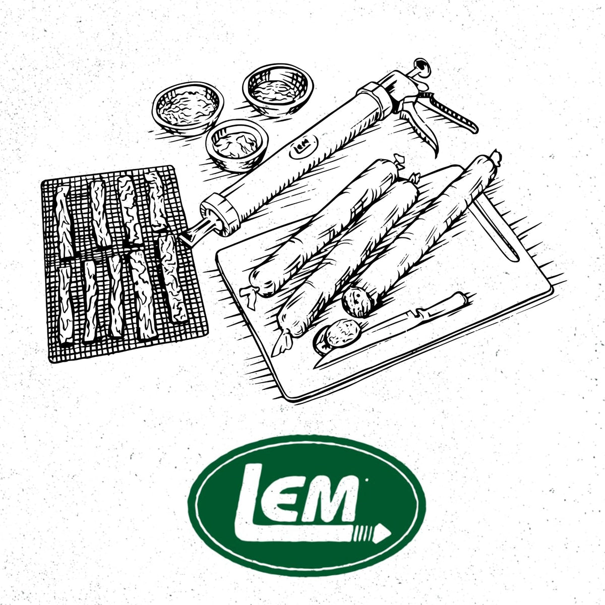LEM Products Jerky Cannon and Gun Boquilla doble ceca, 2 ranuras Jerky, acero inoxidable