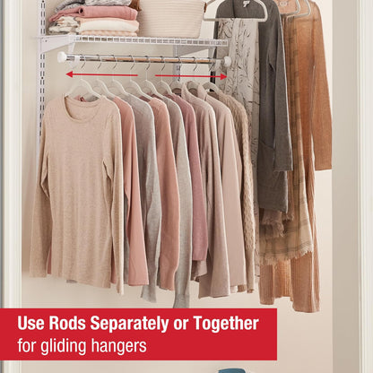 Rubbermaid FG3H1102WHT Configurations Closet Kits, 3-6', White