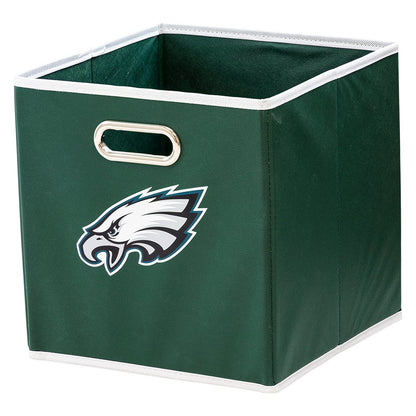 Franklin Sports Cubos de Almacenamiento de Tela de Equipo de NFL Hecho para Adaptarse a los organizadores de Almacenamiento (27.9 x 26.6 x 26.6 cm) - Philadelphia Eagles