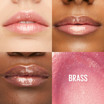 Maybelline New York Lifter Gloss Lip Gloss Makeup With Hyaluronic Acid, Hydrating, High Shine, Hydrated Lips, Fuller-looking Lips, Brass, 0.18 Fl Oz