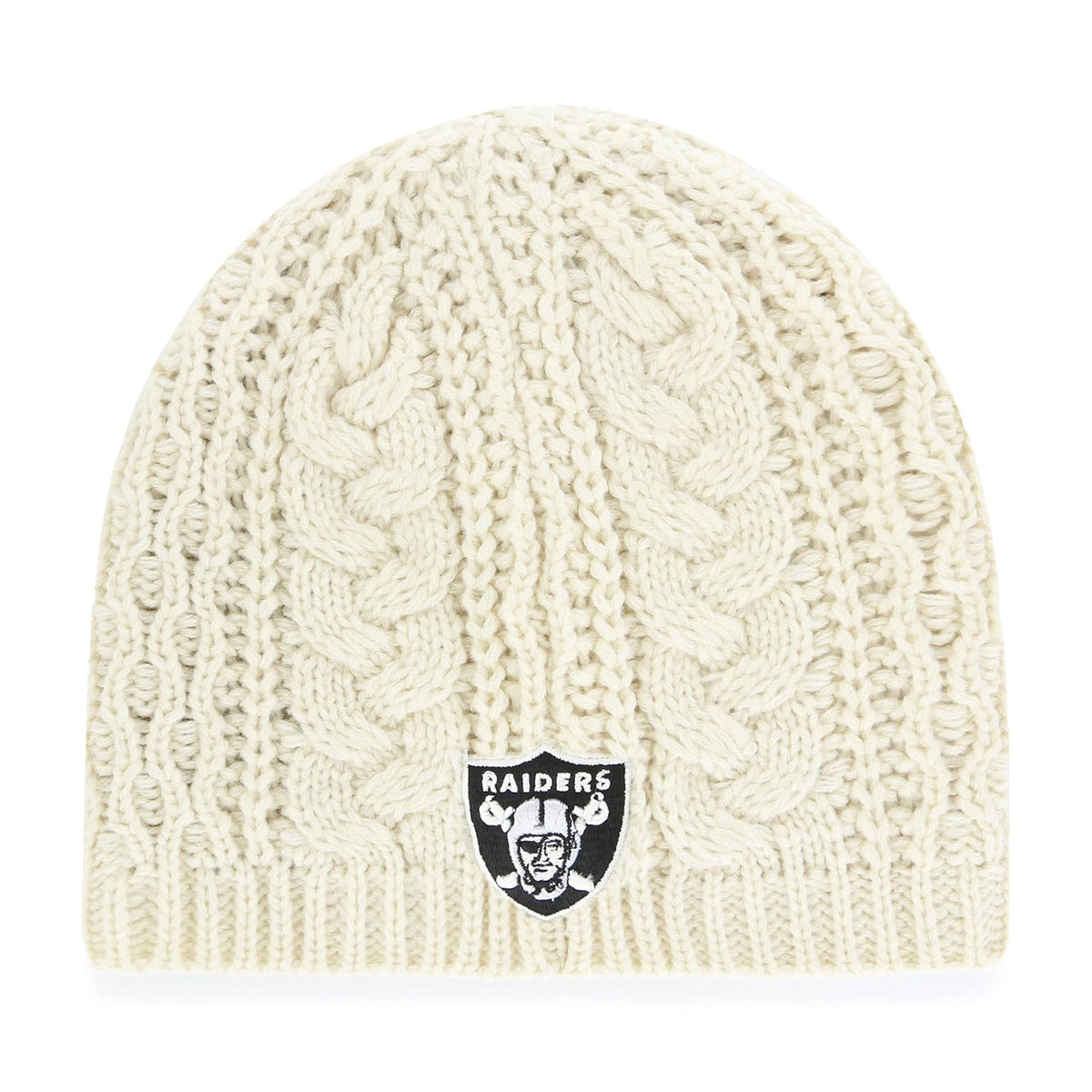 OTS NFL Waco - Gorro de Punto para Mujer - Oakland Raiders - Mujer - Natural