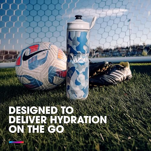 HydraPak - Botella polar - Botella de agua polar con aislamiento deportivo - Sin BPA, botella de deporte y bicicleta con mango (morado pulso, 600 ml / 20 onzas)