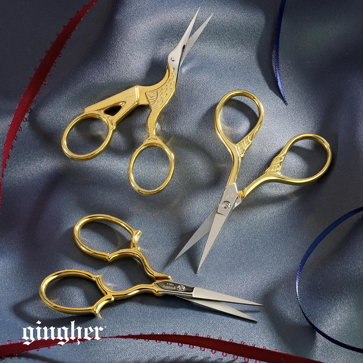 Gingher 3.5 Inch Stork Embroidery Scissors (01-005280)