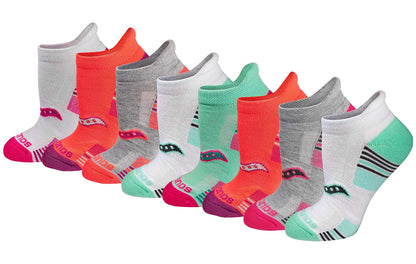 Saucony Calcetines Deportivos Heel Tab para Mujer - M - Luz surtida (8 pares).