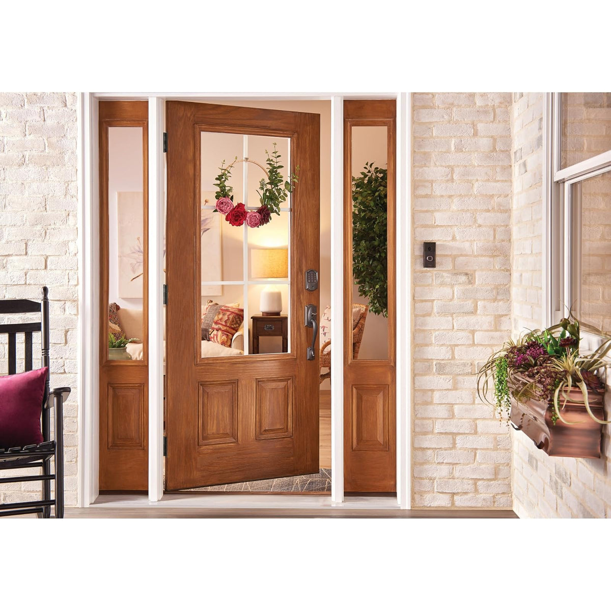 Schlage Encode - Cerrojo de seguridad WiFi con borde Camelot, Camelot, Lock Only, Aged Bronze