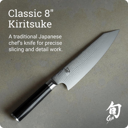 Shun DM0771 Classic Kiritsuke Cuchillo, 20.35 cm, plateado