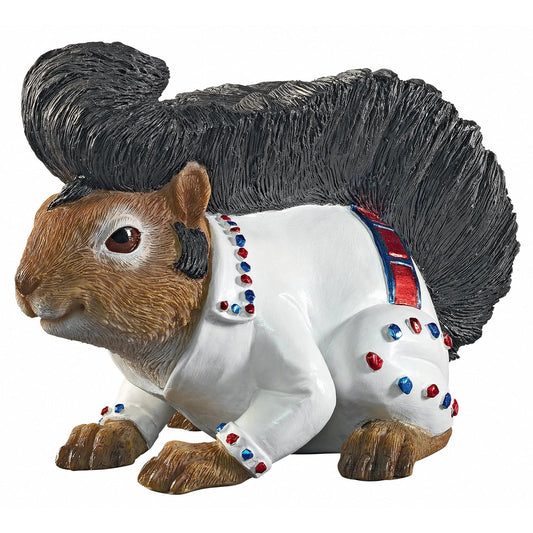 Design Toscano Squirrel - Figura decorativa para jardín, Elmer, Multicolor, Una talla