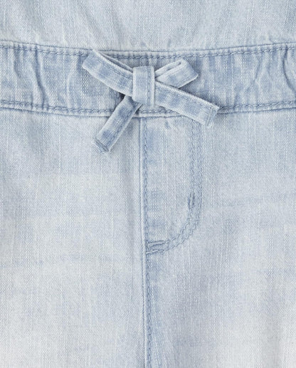 The Children's Place And Toddler Girls Denim Shortalls Mamelucos bebés niñas