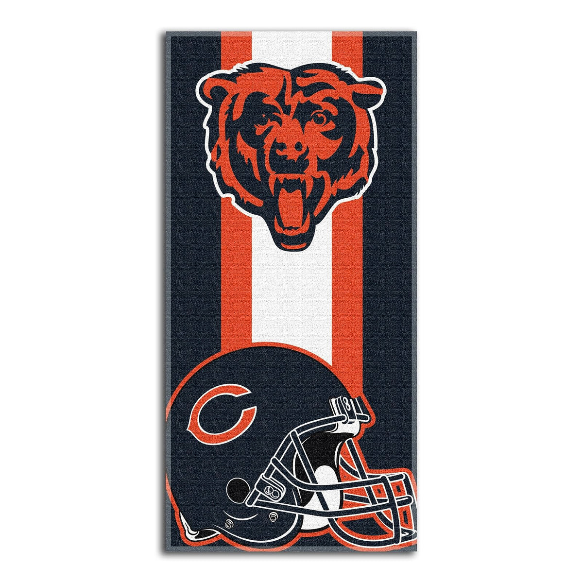 Toalla de playa Zone Read de la NFL, 76 x 152 cm., Azul, 30" x 60"