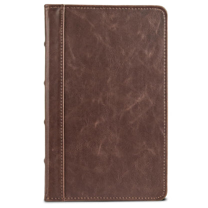 Samsill 70836 - Fólder de tapa dura con cierre de zíper, 21.6 x 27.9 cm, color café oscuro, Café Oscuro, Junior