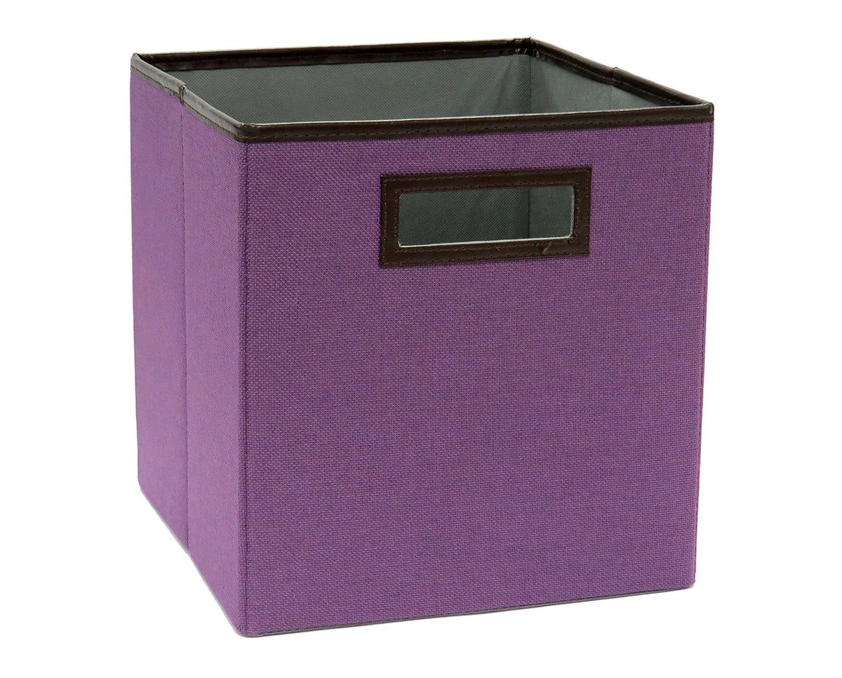 ClosetMaid 1130 Cubeicals - Papelera de Tela con Borde Decorativo, Color Lila