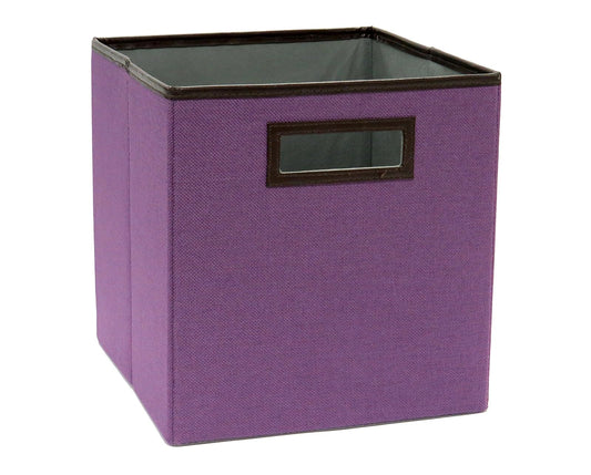 ClosetMaid 1130 Cubeicals - Papelera de Tela con Borde Decorativo, Color Lila