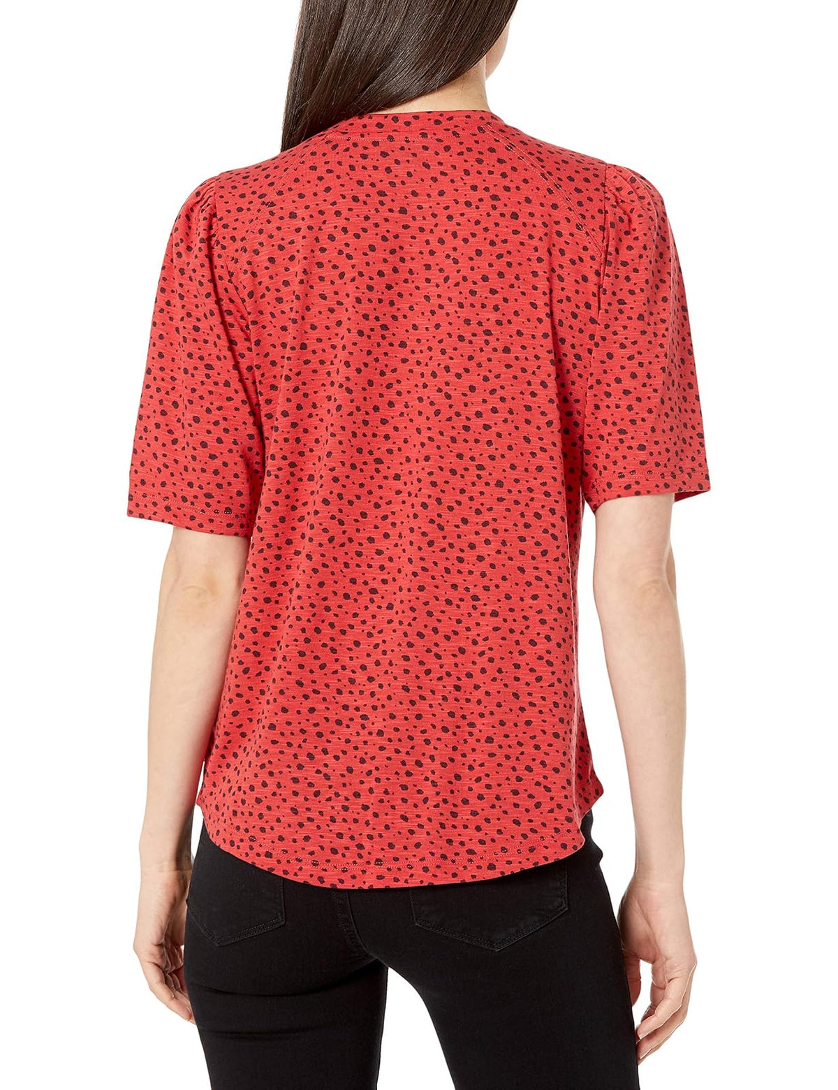 Democracy Camiseta de Manga abullonada para Mujer Camiseta para Mujer