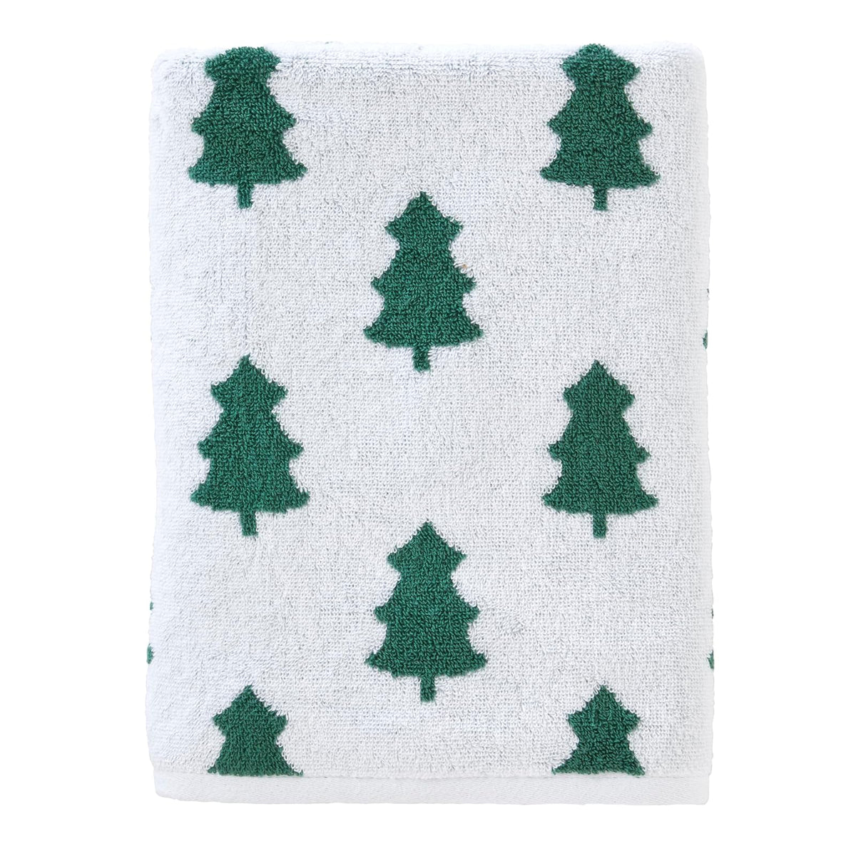 SKL Home - Toalla de baño para otoño/Invierno, Color Verde/Blanco