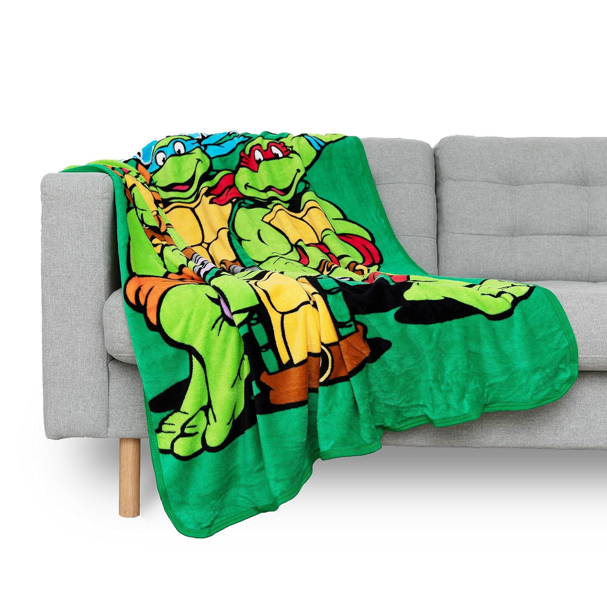 Northwest Nickelodeon - Manta de Forro Polar para Adolescentes Mutantes Ninja Turtles, Cowabunga Dudes, 46 x 60 Pulgadas