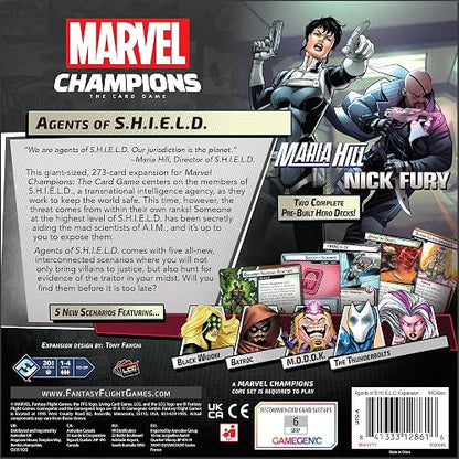 Marvel Champions LCG: Agents of Shield Expansion - Juego de Cartas cooperativas de 1 a 4 Jugadores - 60 Minutos de expansión de Juego - Adolescentes y Adultos Mayores de 12 años - Versión en inglés -