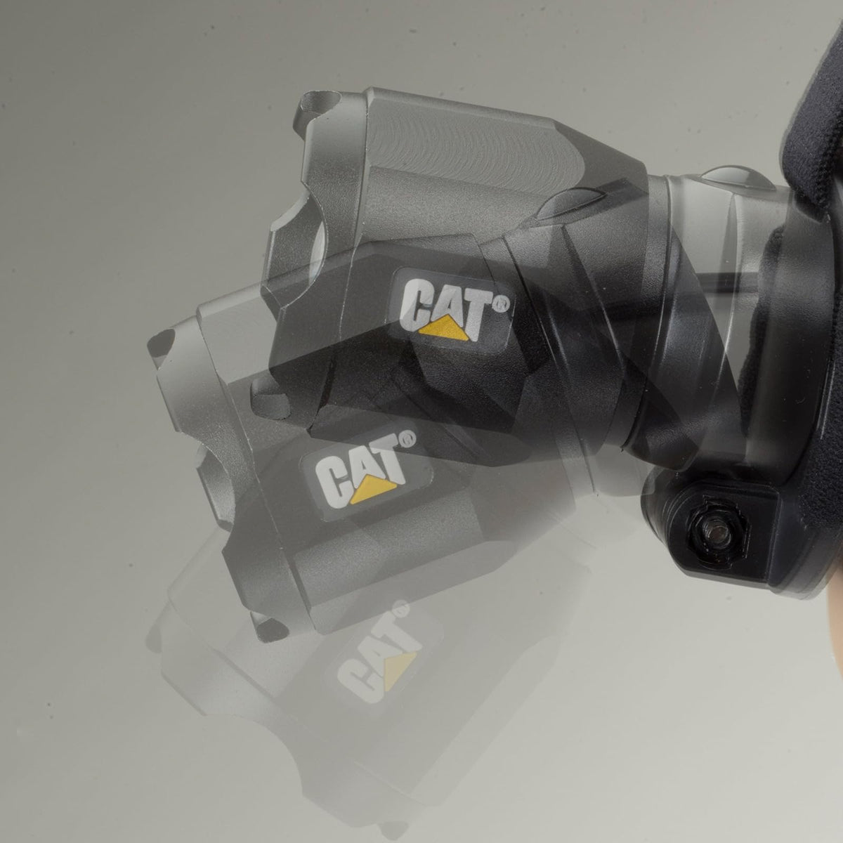 Cat CT4205 - Faro de enfoque LED CREE recargable de 380 lúmenes con cabeza angular ajustable (negro), pequeño
