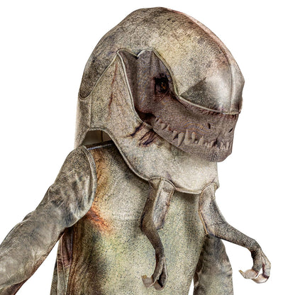 Jurassic Era Distorus Rex Disfraz para niños, disfraz oficial de película de dinosaurio renacimiento, tamaño infantil (4-6)