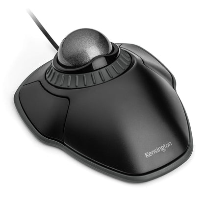 Kensington Orbit Mouse Trackball con Anillo de Desplazamiento (K75327WW), Negro-Gris