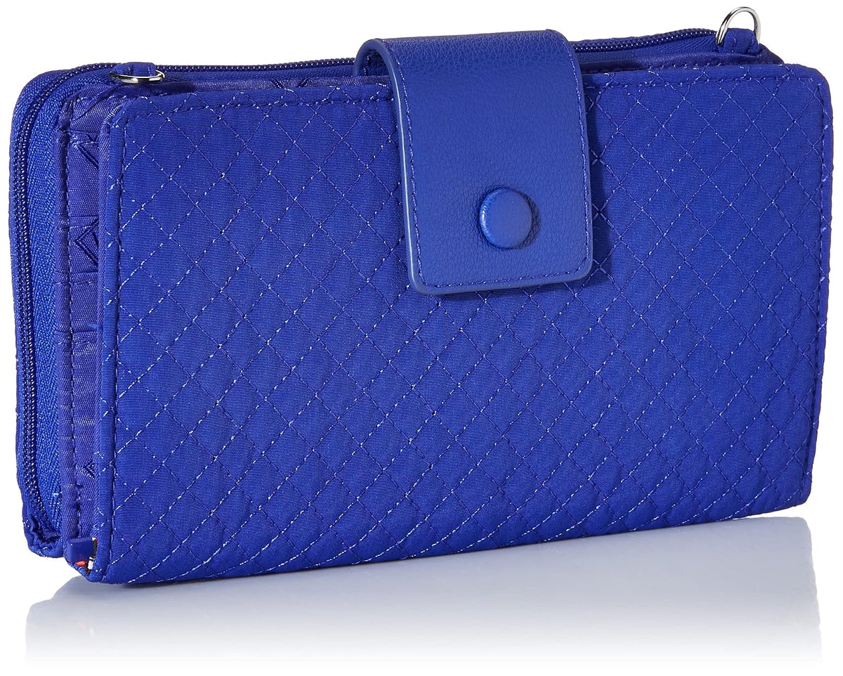 Vera Bradley Bandolera de microfibra Deluxe All Together con protección RFID