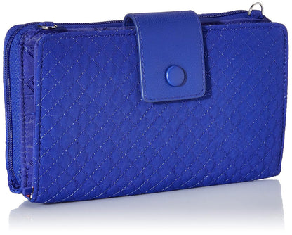 Vera Bradley Bandolera de microfibra Deluxe All Together con protección RFID