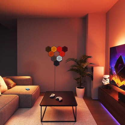 NANOLEAF SHAPES Hexagon Black 3-Pack Expansion Panels Only