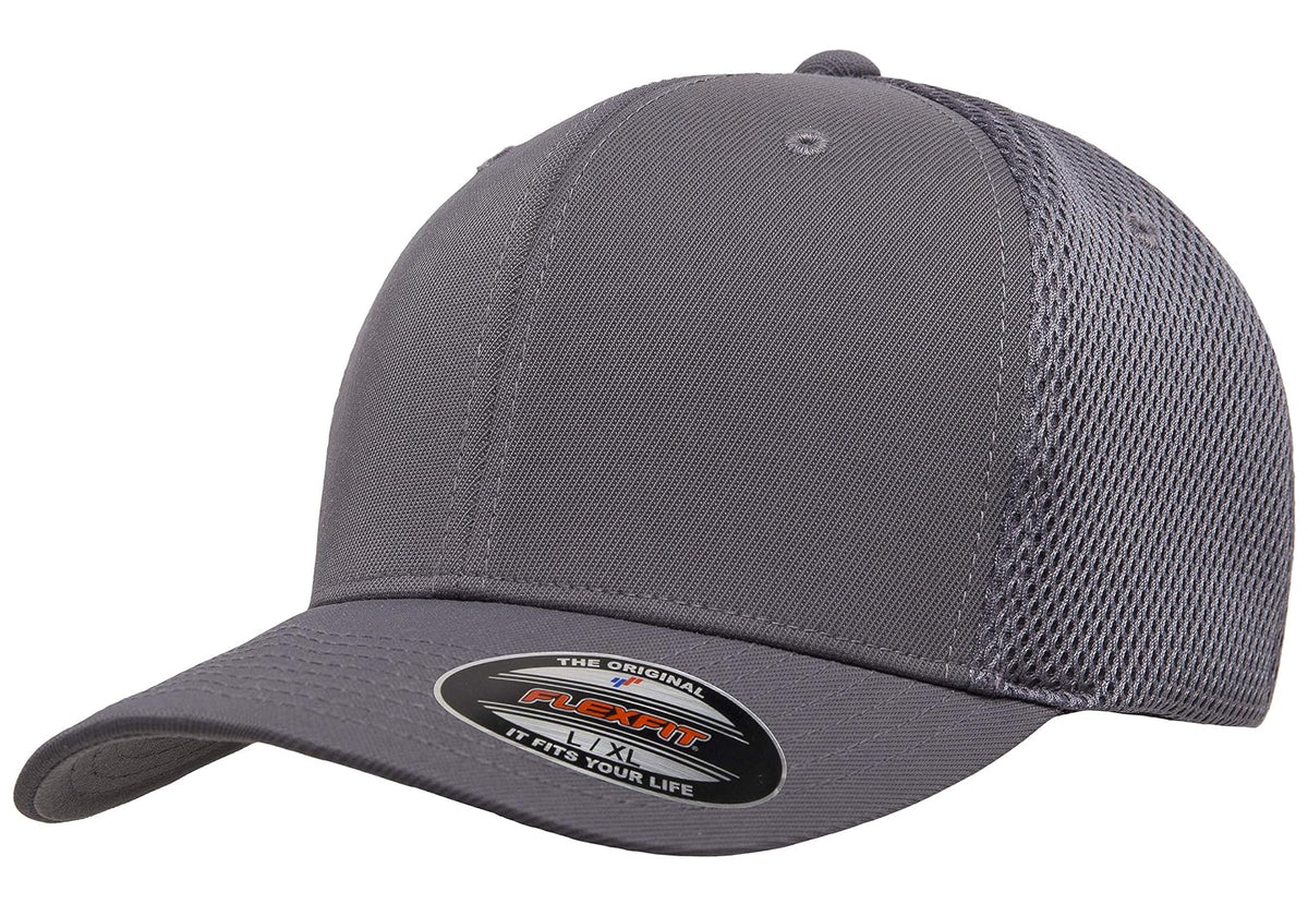 Gorro/sombrero, Flexfit Ultrafibre Airmesh Fitted Cap, Flexfit, Unisex adulto - CH-M - Gris oscuro