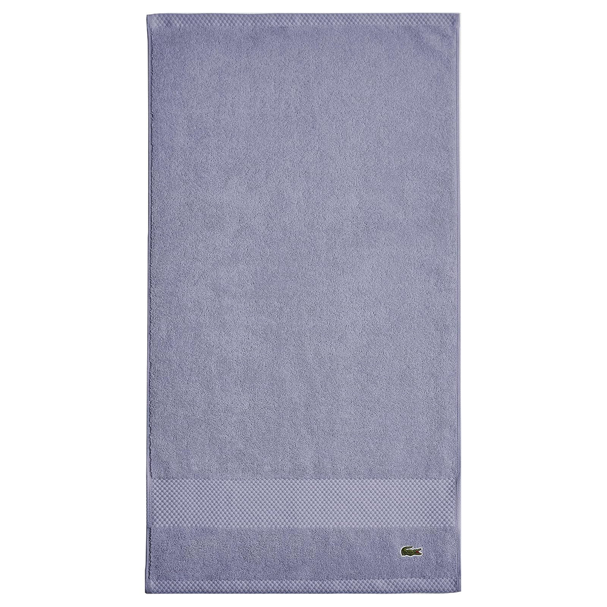 Lacoste Heritage Supima - Toalla de Mano de algodón, Tela Vaquera Ligera, 16 x 30 Pulgadas
