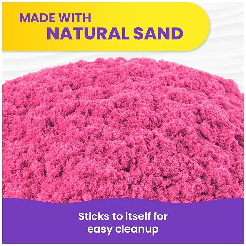 Kinetic Sand, el Juguete sensorial de Arena moldeable, Rosa, 907 g, Bolsa con Cierre hermético, a Partir de 3 años