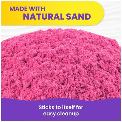 Kinetic Sand, el Juguete sensorial de Arena moldeable, Rosa, 907 g, Bolsa con Cierre hermético, a Partir de 3 años